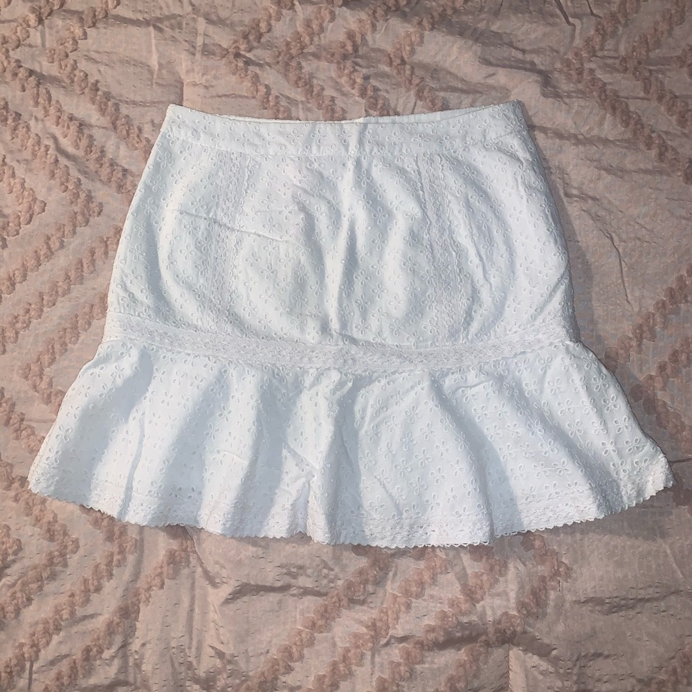 Vineyard Vines White Eyelet Skirt